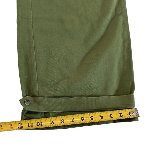 NWT STEVE MADDEN Mid Rise Cargo Pants Jeans Wide Leg Burnt Olive DO33145F Sz XL - Picture 10 of 16